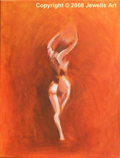 Fire Dancing Painted by Julia Underwood