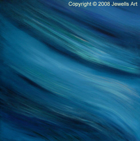 Blue painted by Julia Underwood